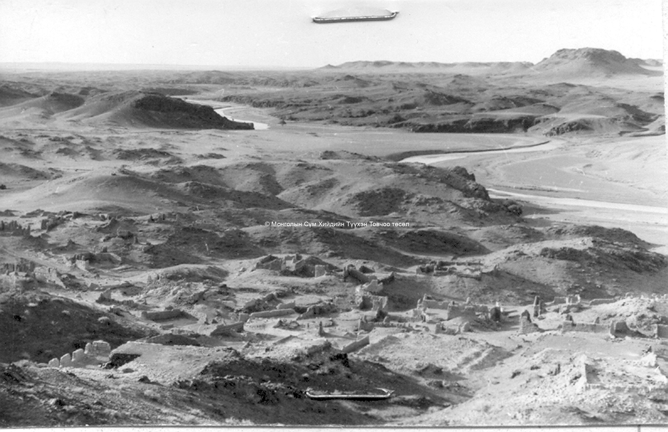 Ruins of the monastery taken from the North. Film Archives K-23646